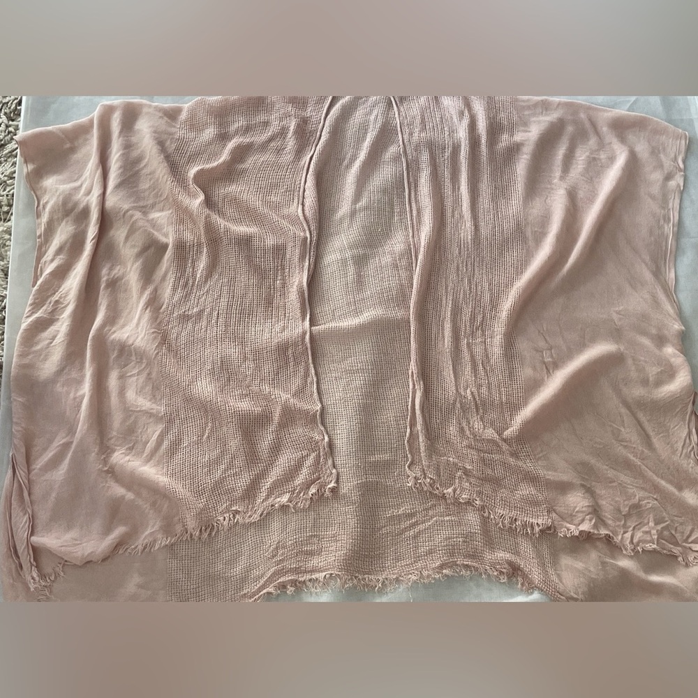 Elegant Light Pink Womens Flowy Coverup Coastal One size